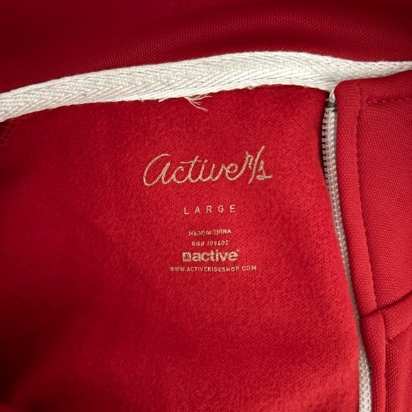 "Active Ride Shop" Red Zip-Up Jacket - Picture 4 of 4